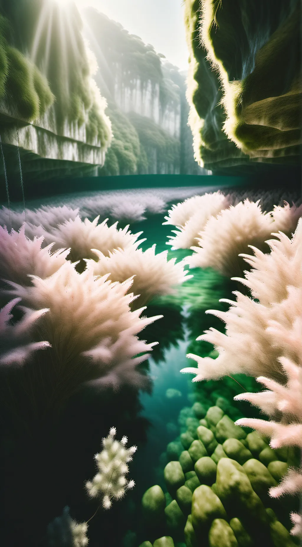 ai character: 6 Emo girls beach background