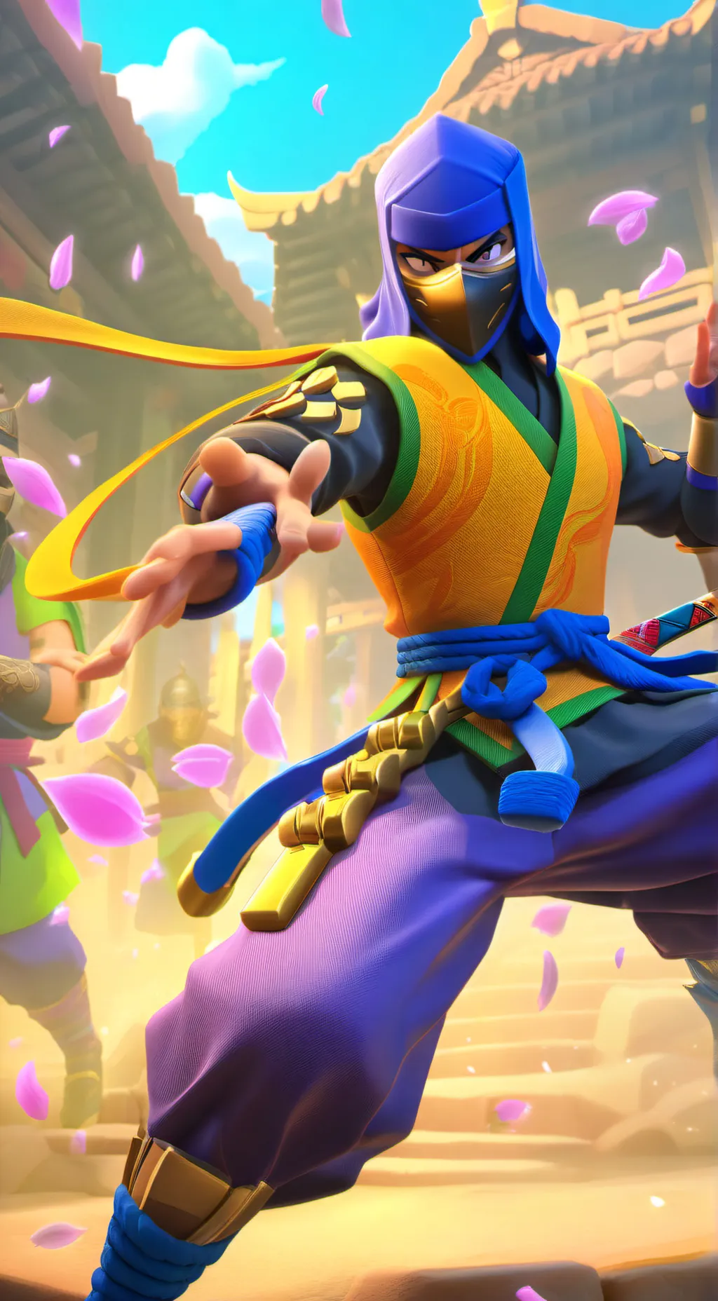 ai character: jack o ninja  background