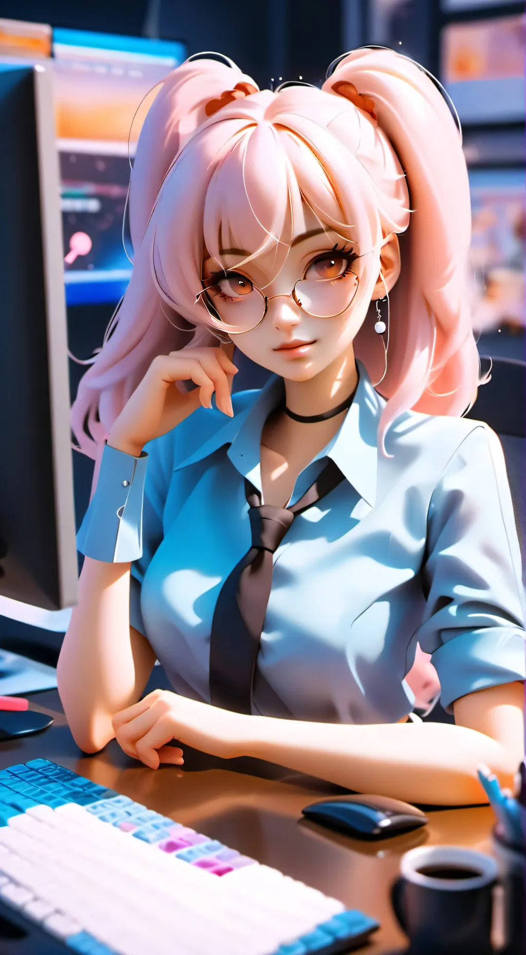 ai character: Himari background