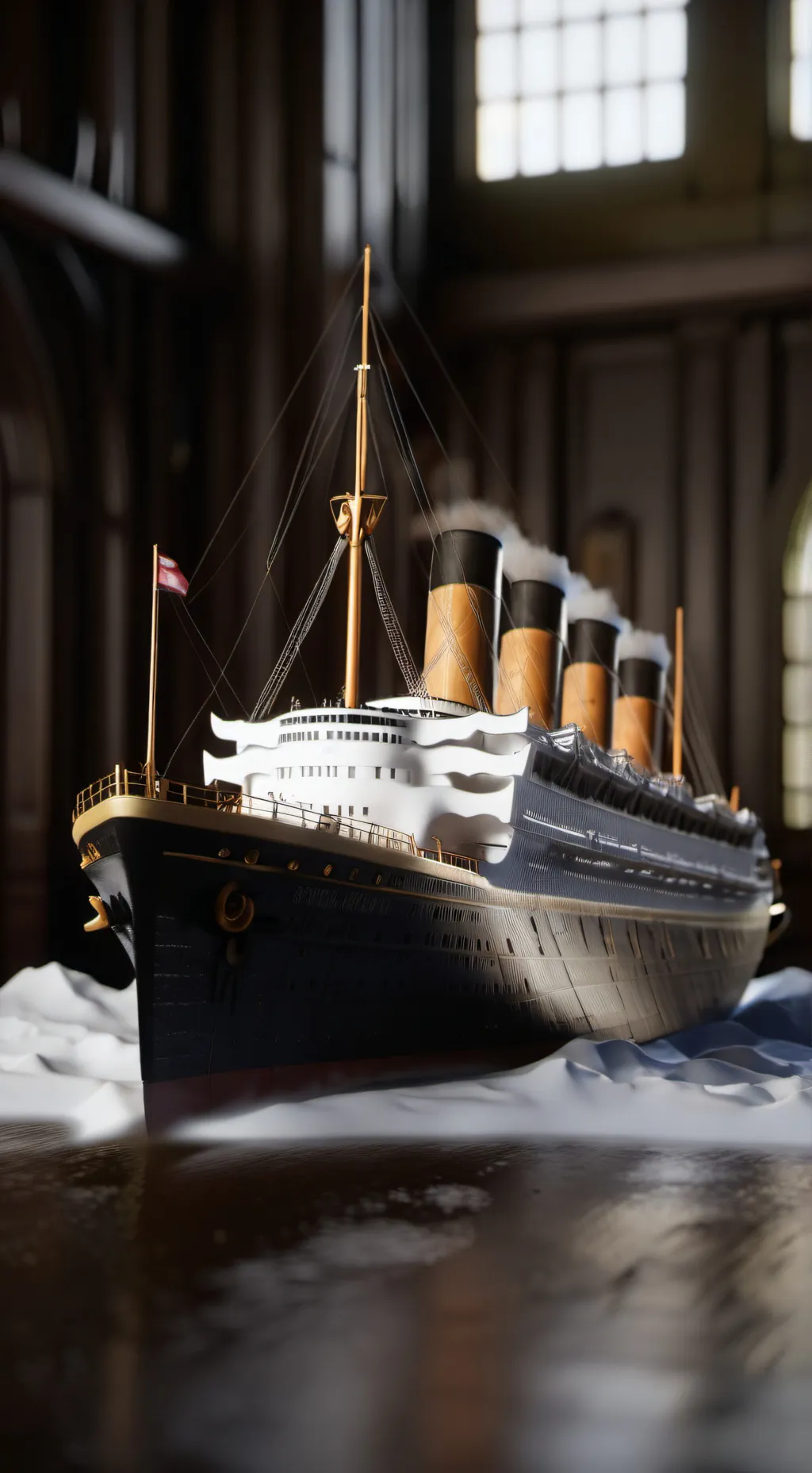 ai character: titanic background