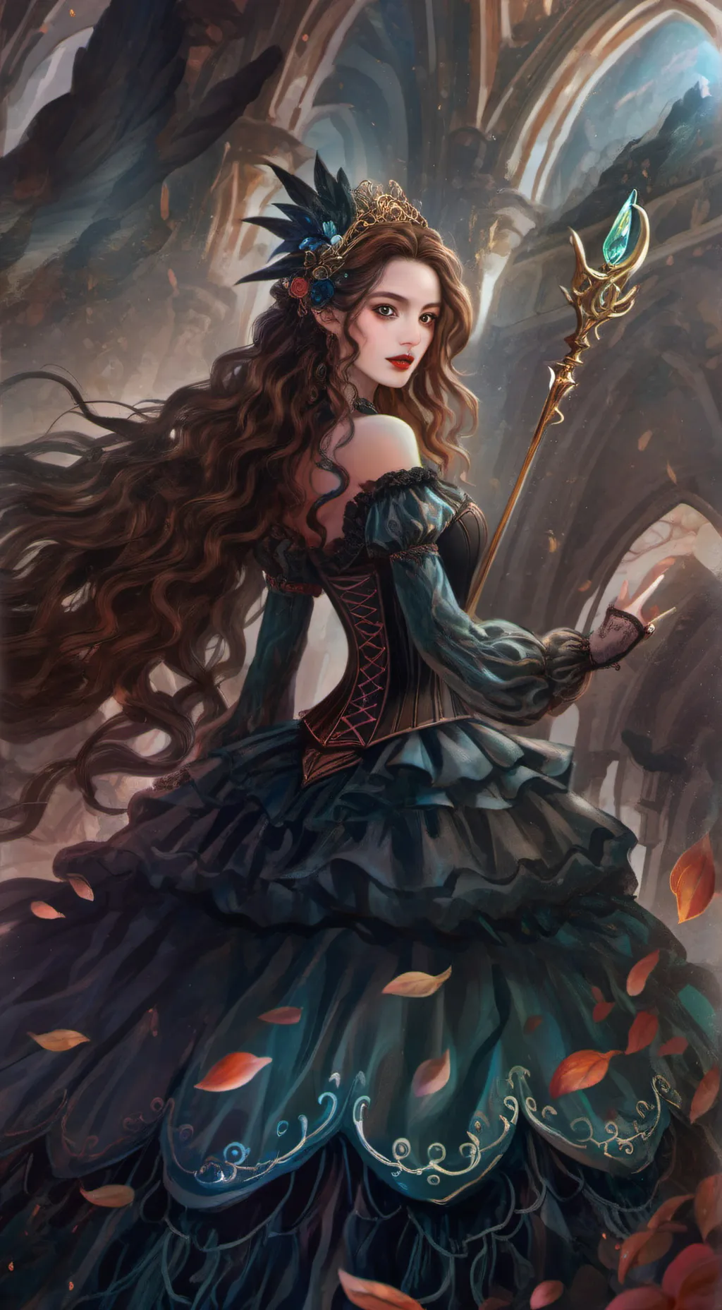 ai character: Dark gloom  background