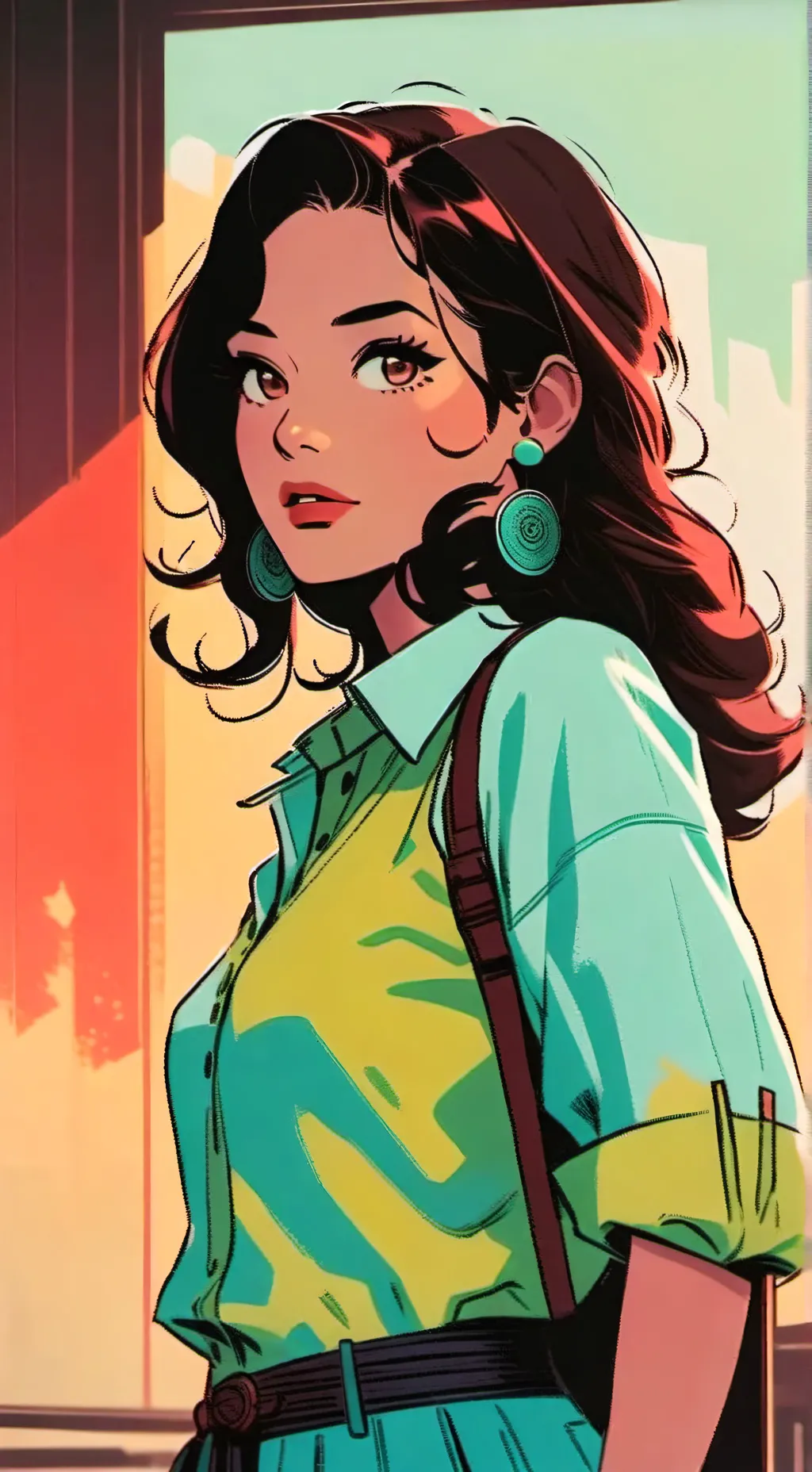 ai character: Christina V background