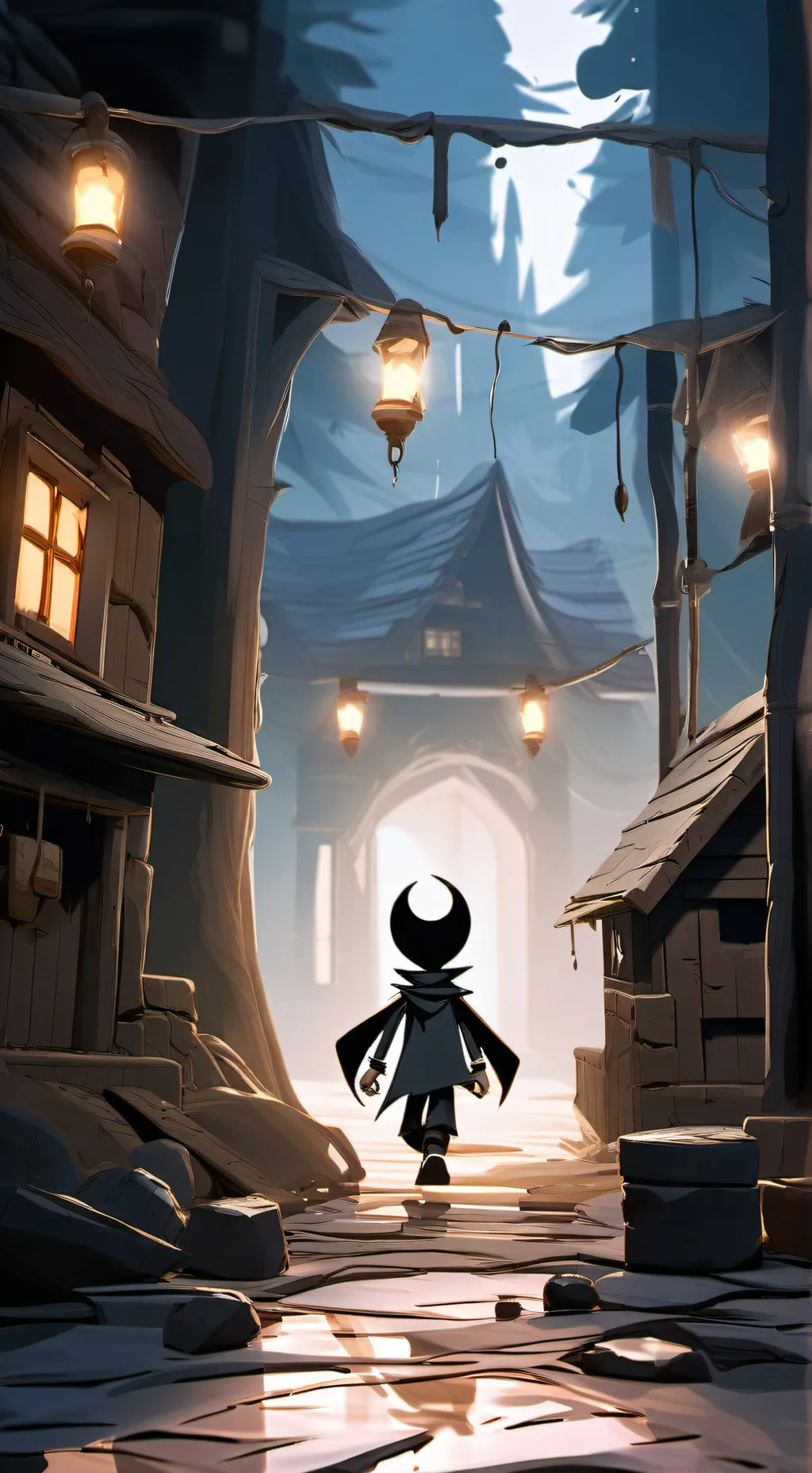 ai character: skunx bendyland so background