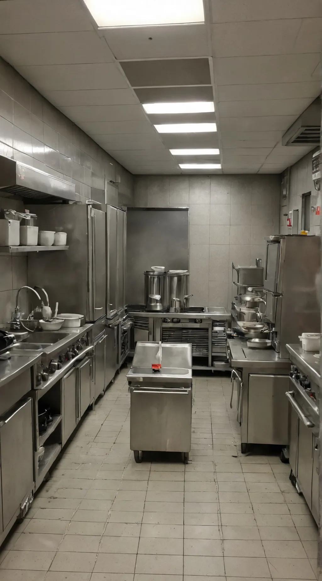 ai character: fast food restaura background