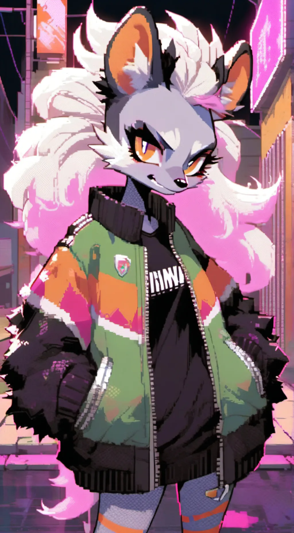 ai character: Punk Skunk Rival background