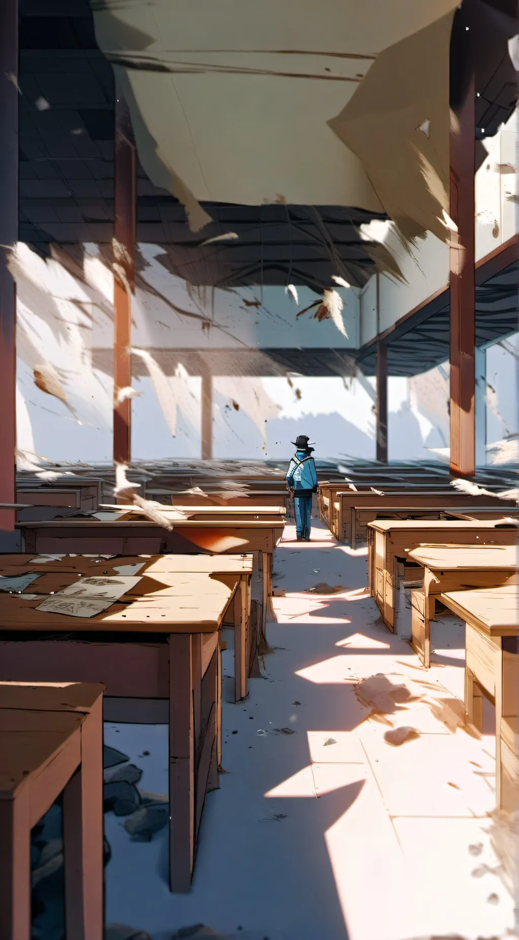 ai character: MHA Destrucción background