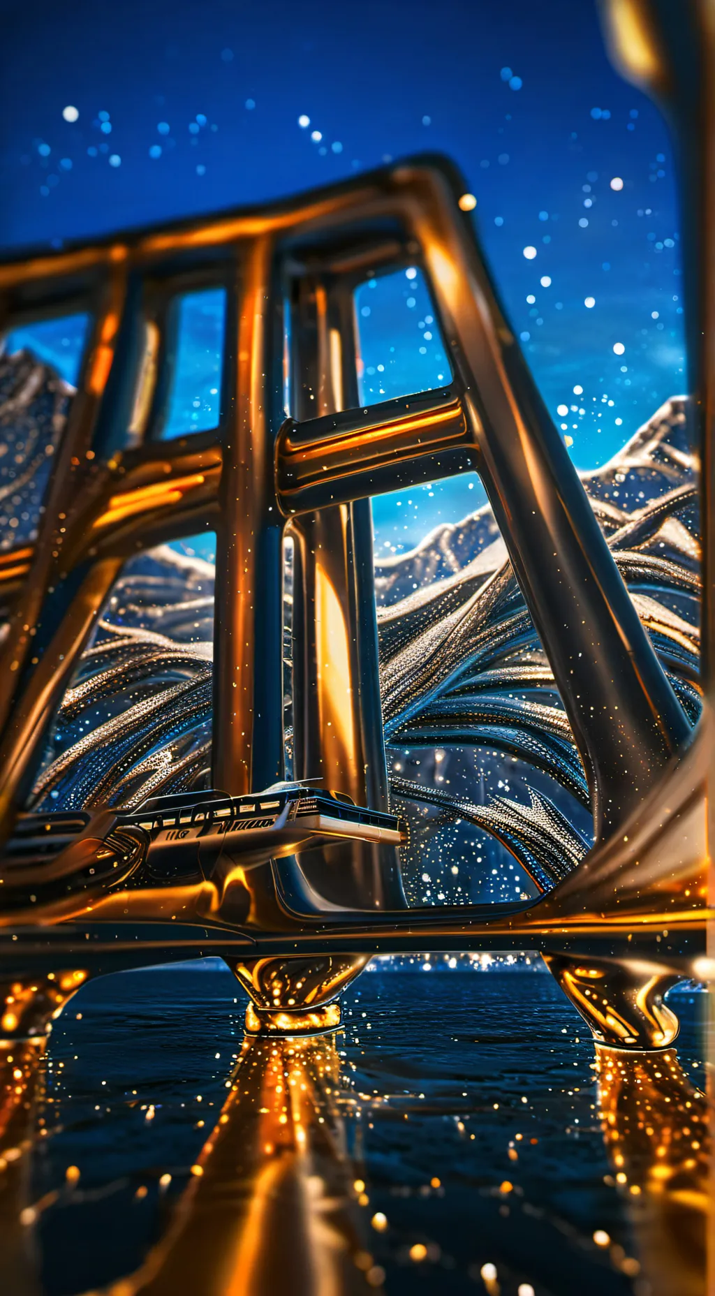 ai character: clock of time background