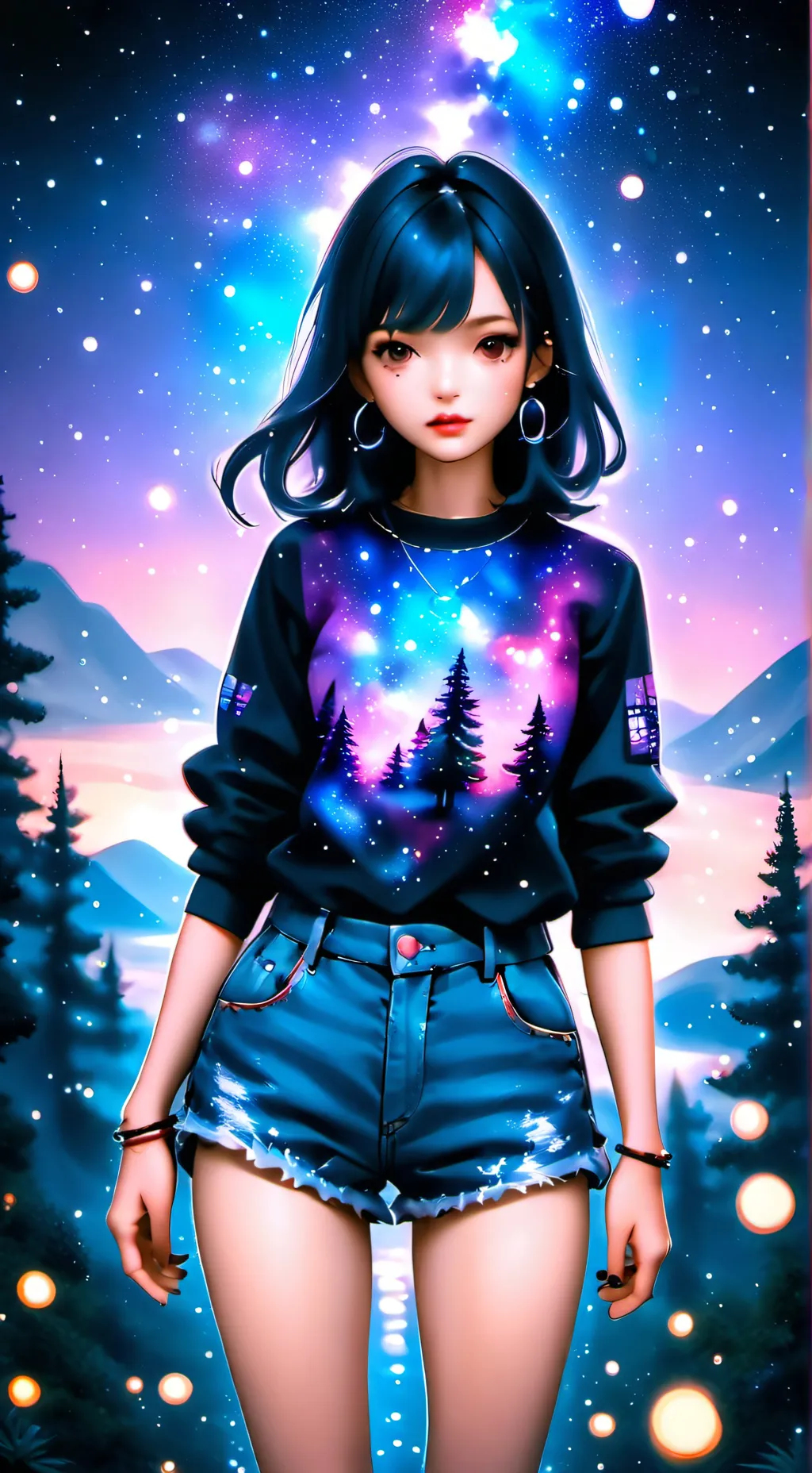 ai character: Sakura background