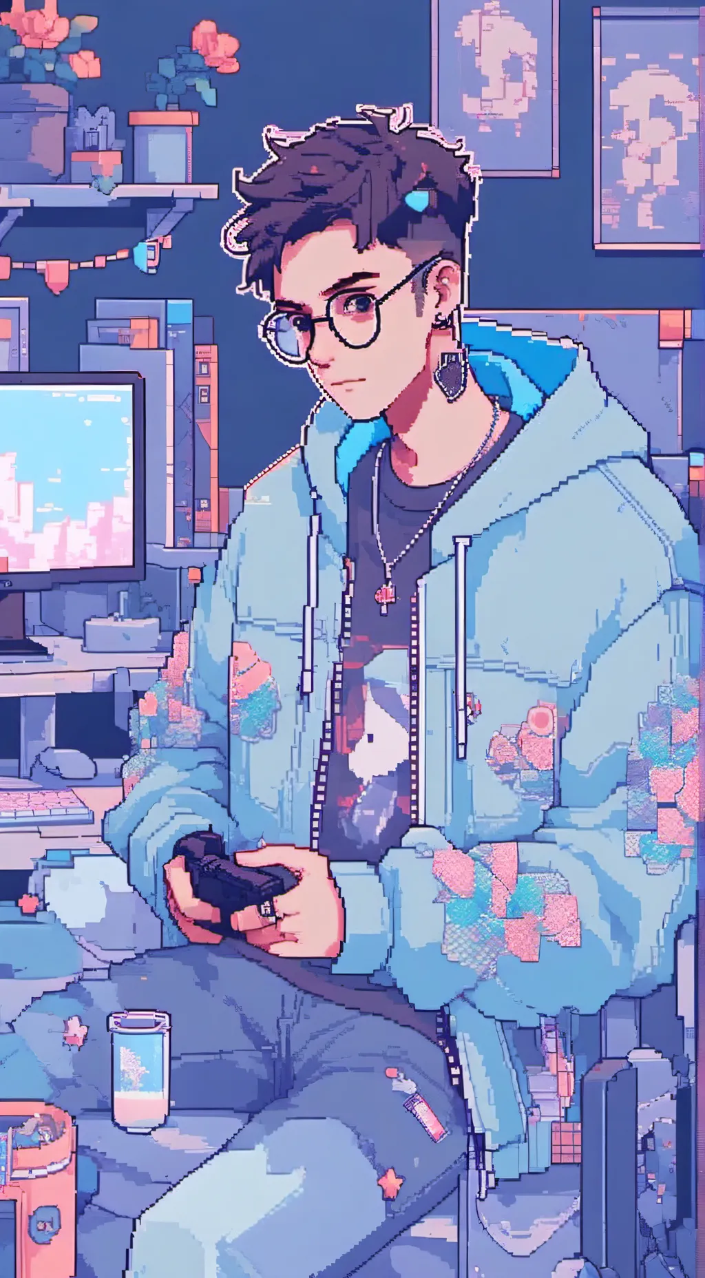 ai character: Dakblake  background