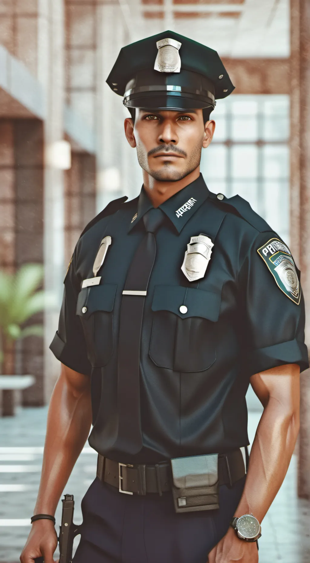 ai character: officer jack background