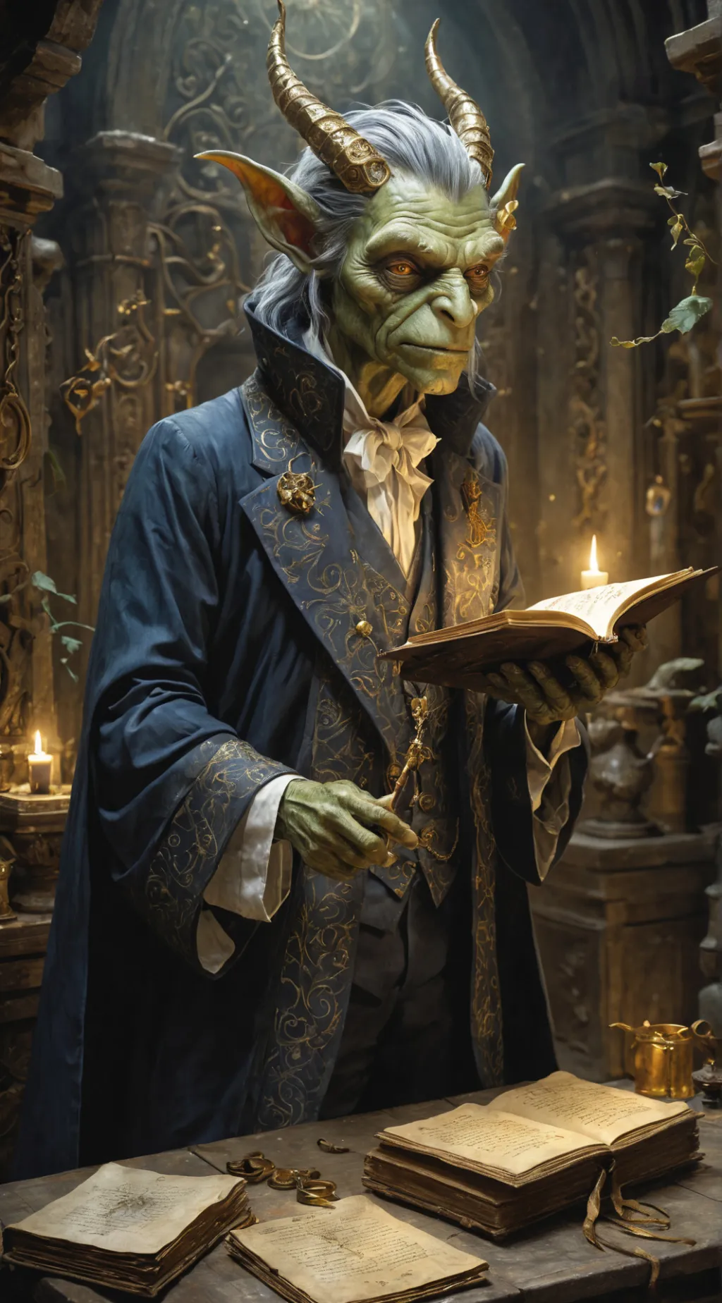 ai character: Grimm background