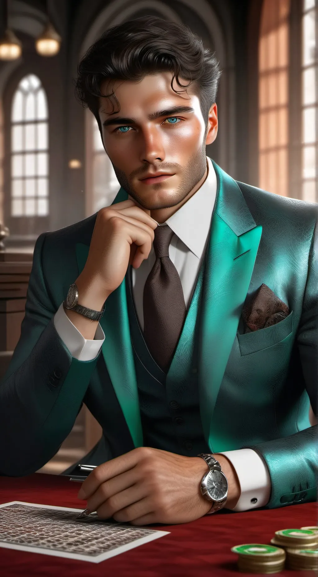 ai character: Jacob Flanagan  background