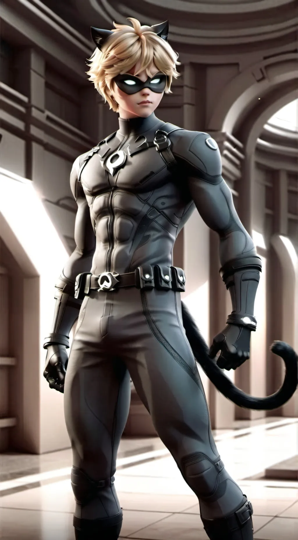 ai character: cat noir background