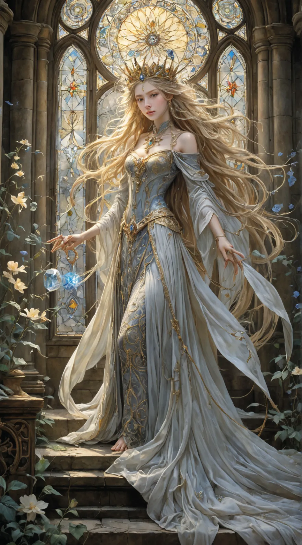 ai character: Aurora background