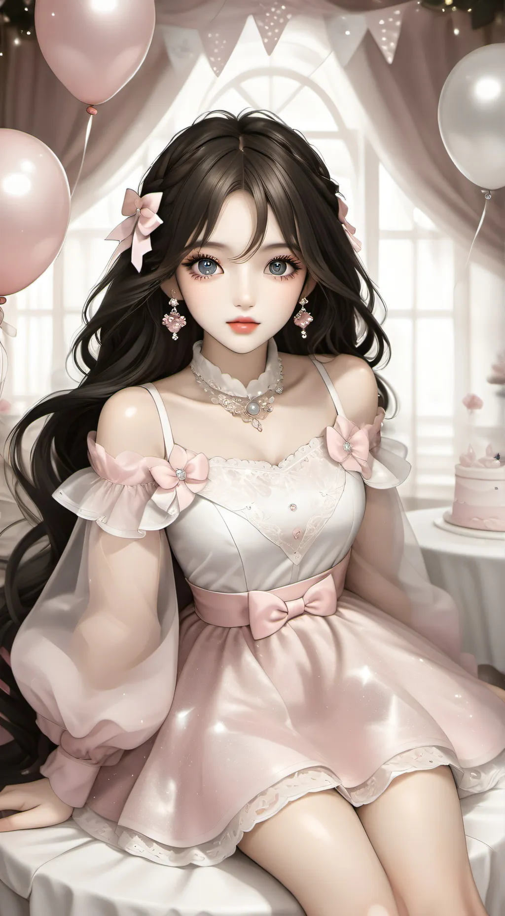 ai character: Rose background