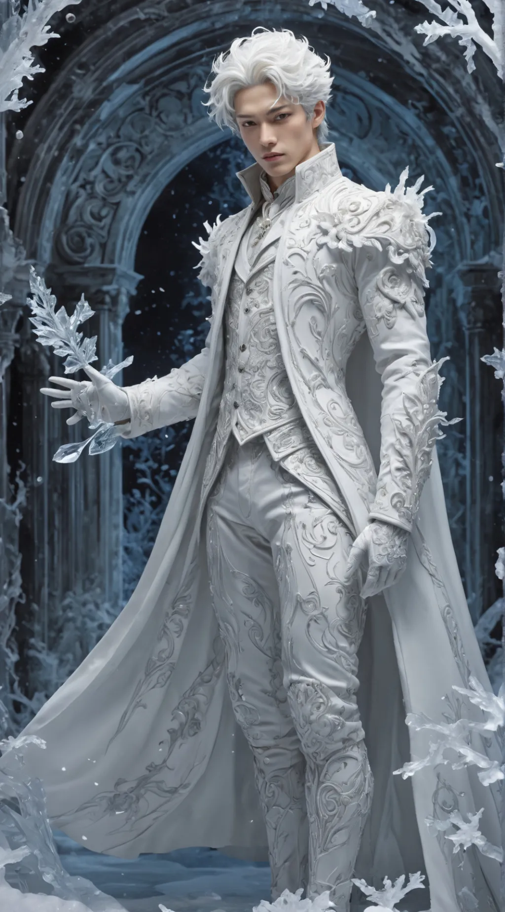 ai character: Frost background