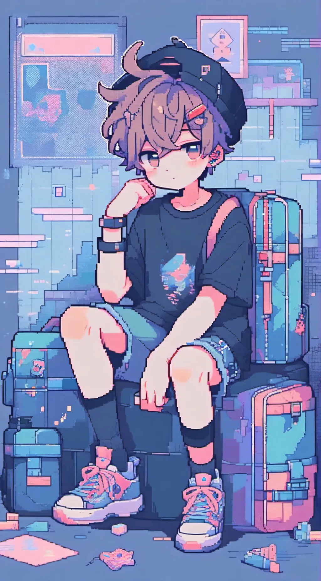 ai character: oops~ background