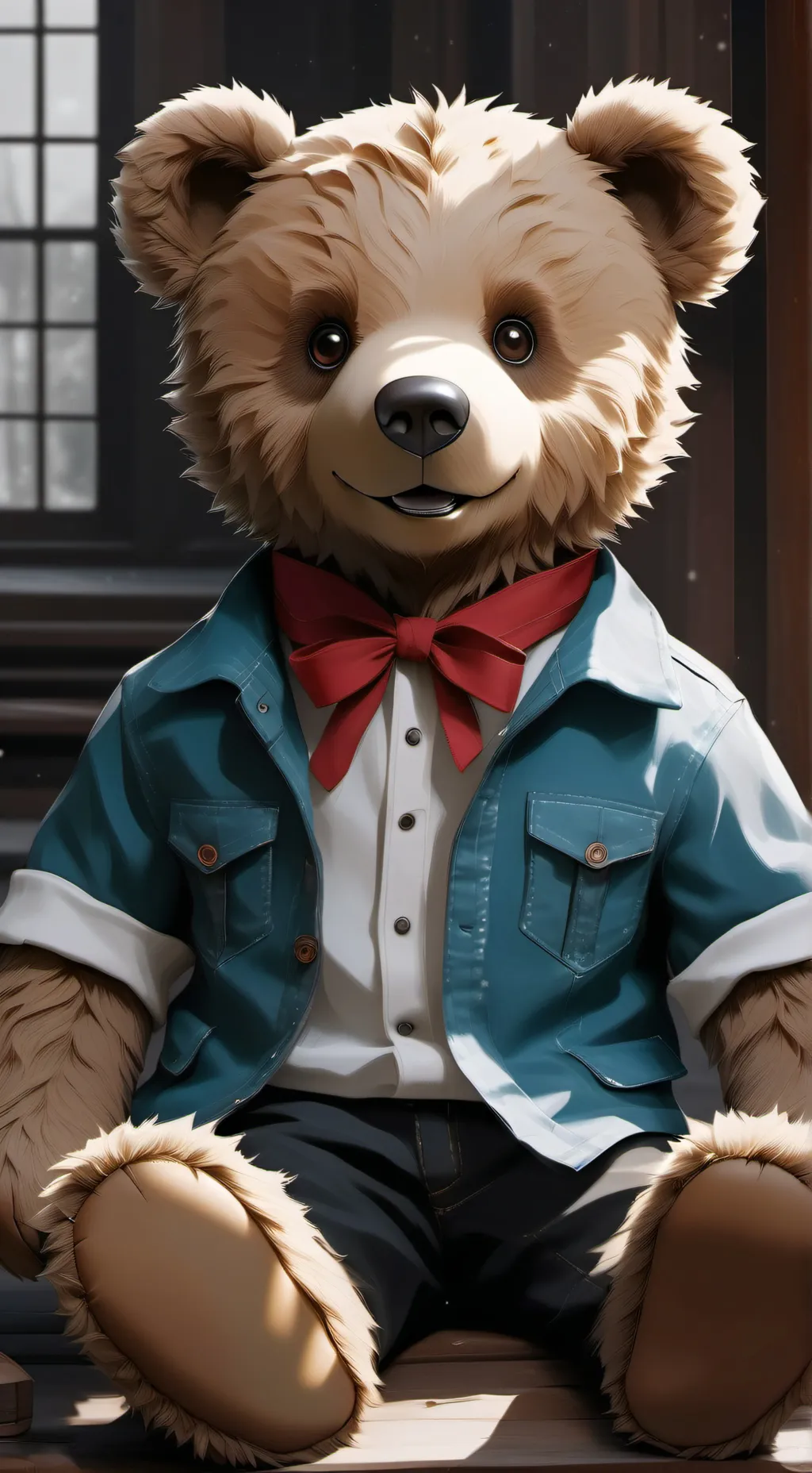 ai character: tu peluche background