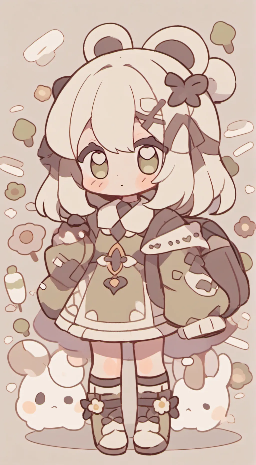 ai character: Sprunked background