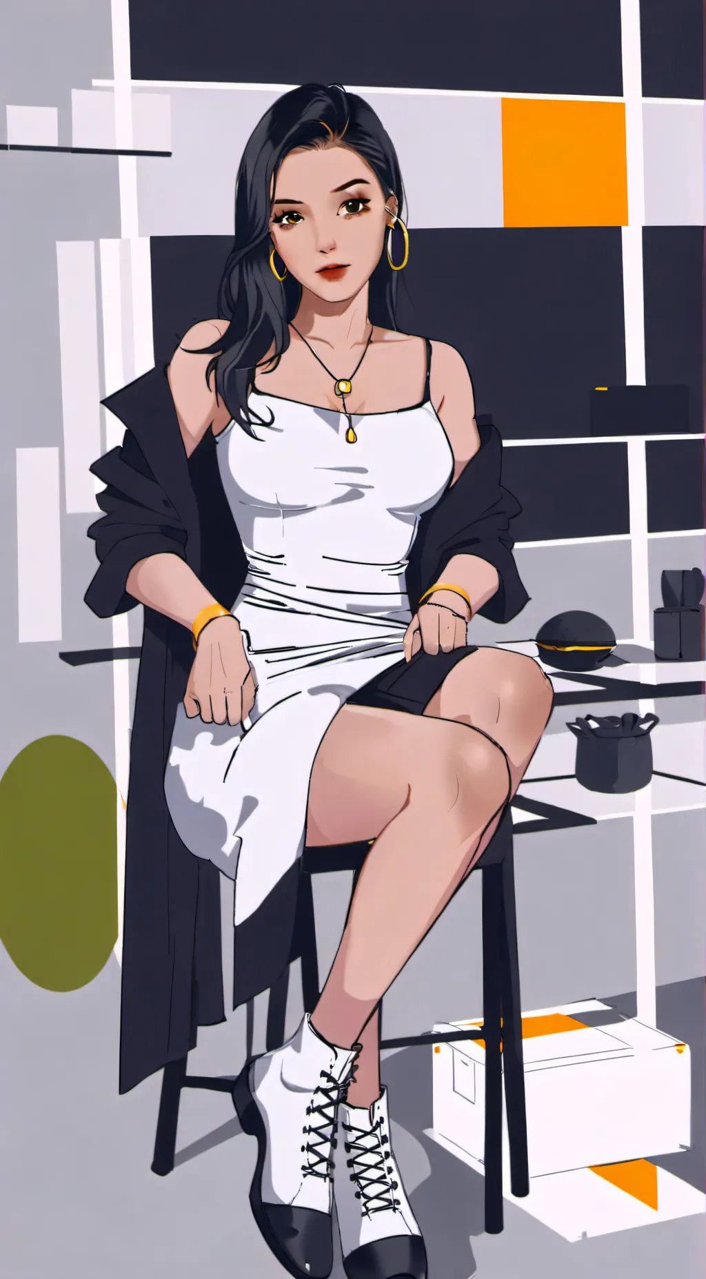 ai character: kirari  background