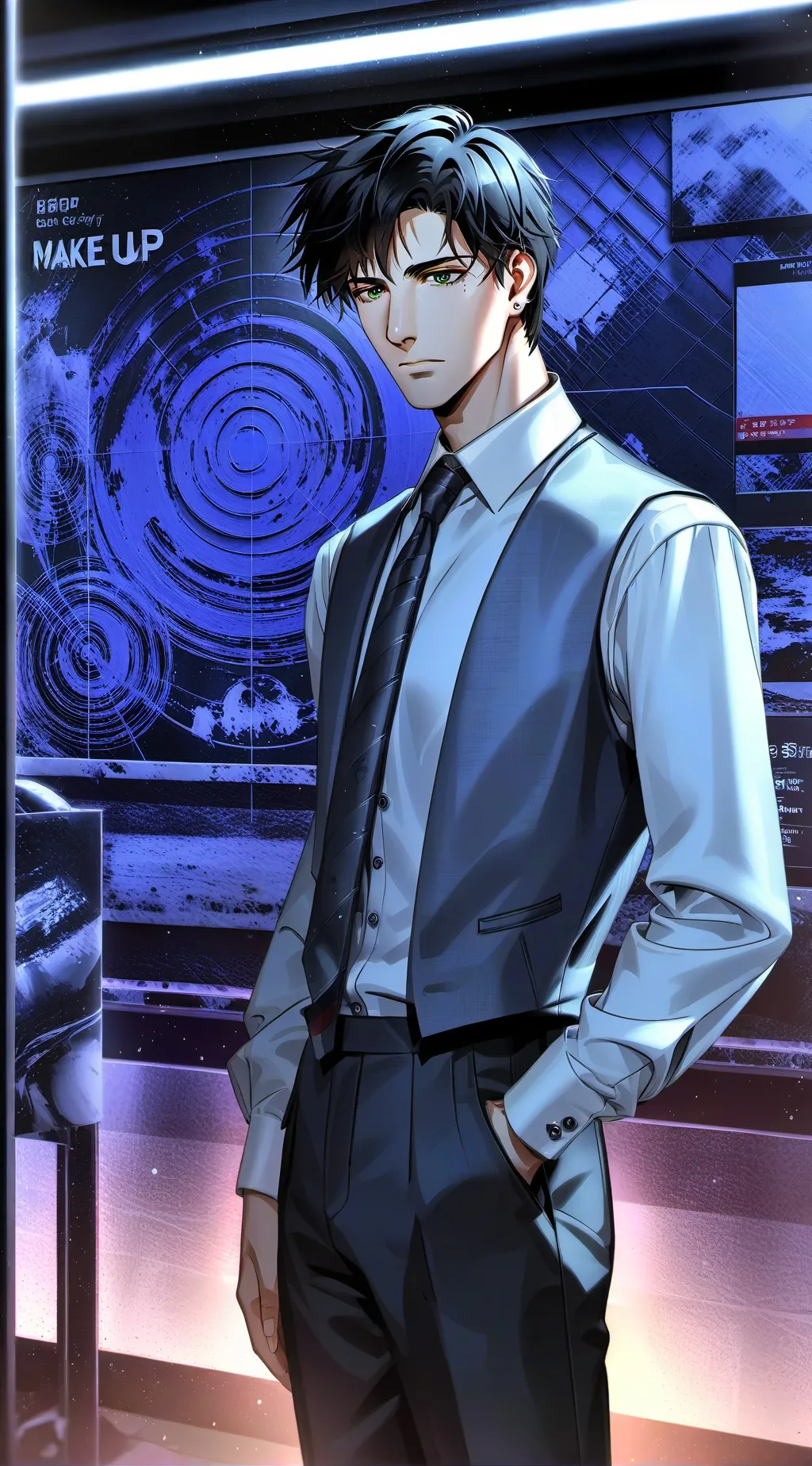 ai character: Neat Love background