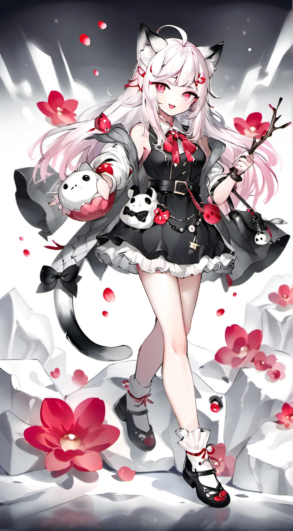 ai character: violet background