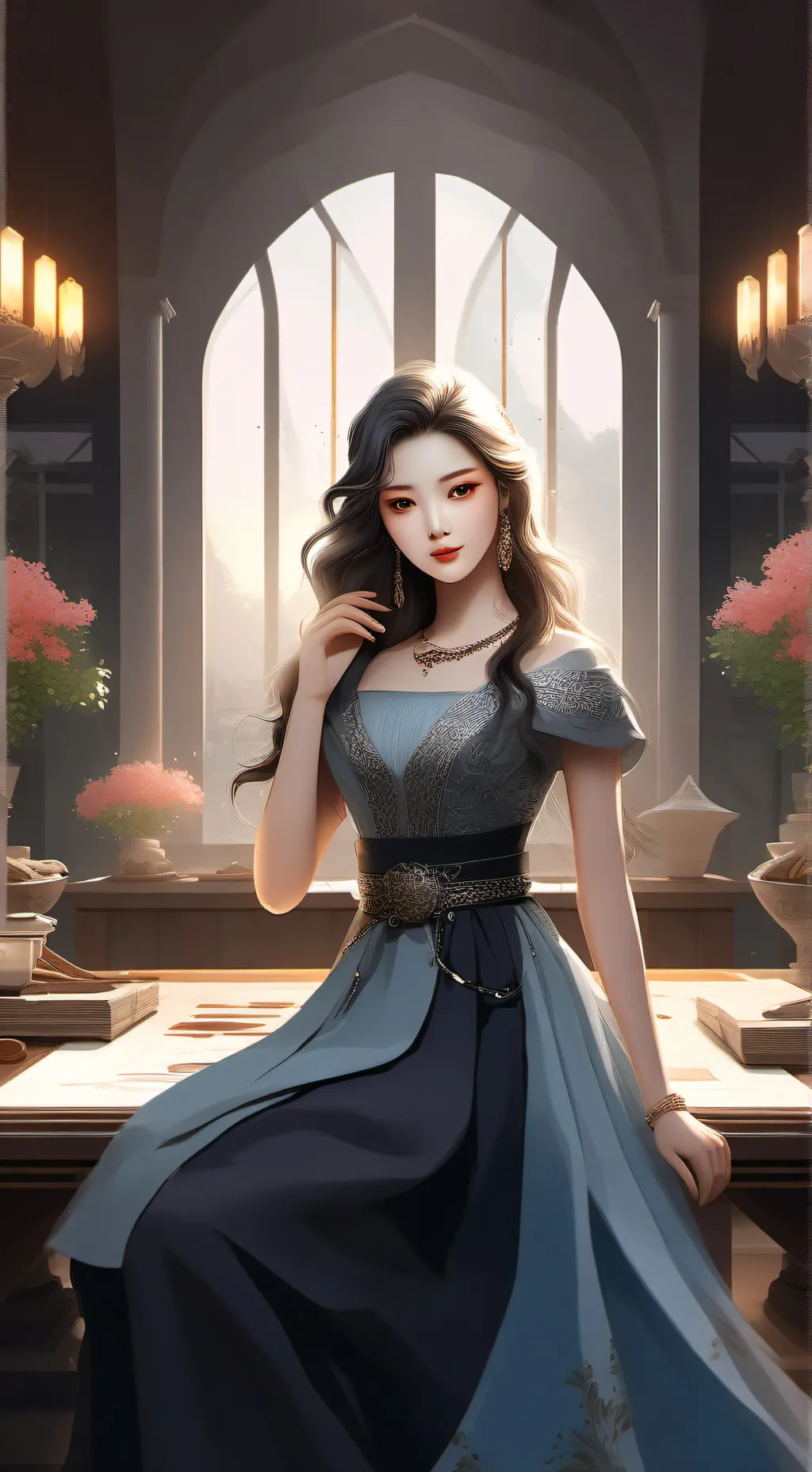 ai character: Mina background