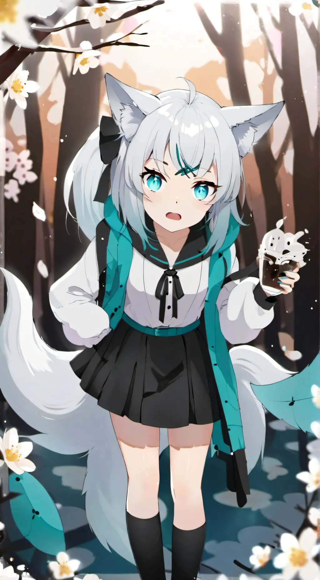 ai character: Sakura background