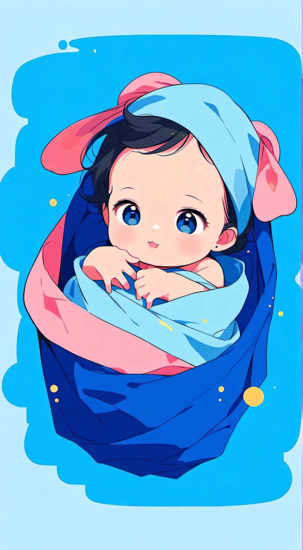 ai character: BABY KINGSLEY 🕊️🧸🪞 background