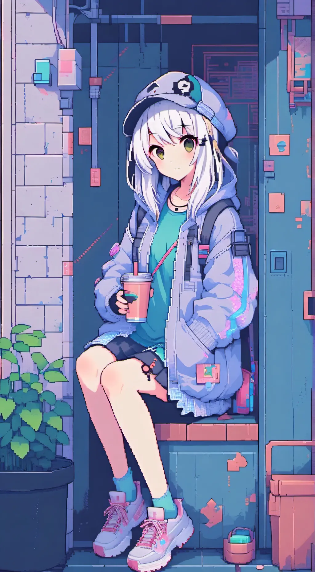 ai character: Luna background