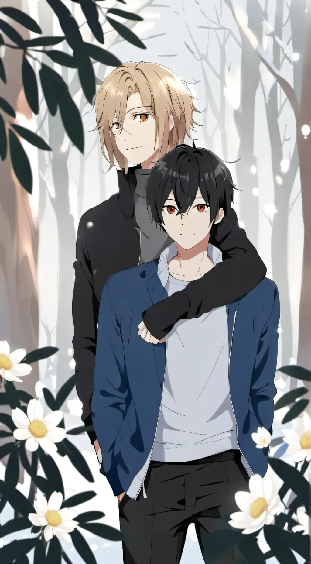 ai character: Haku et Toya background