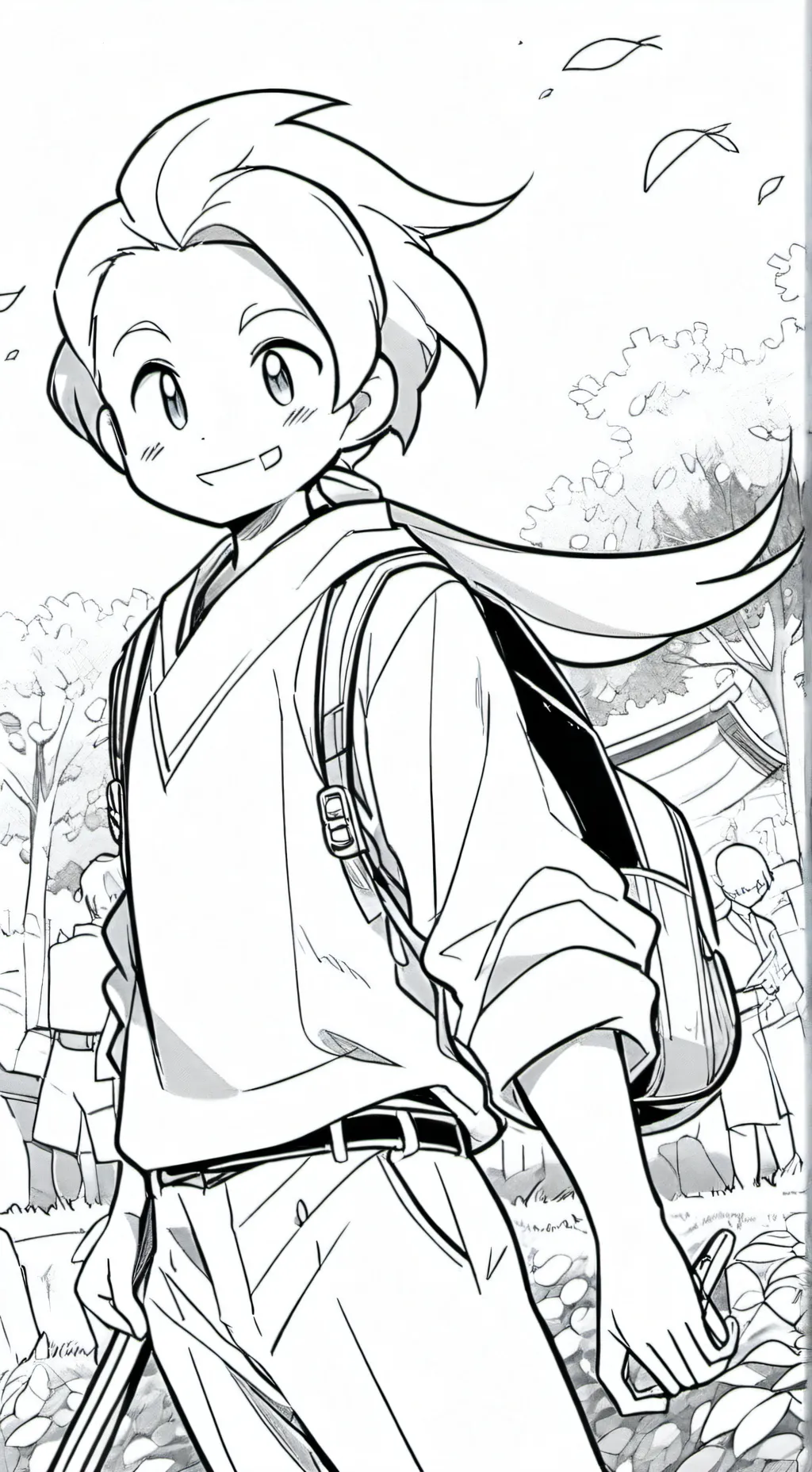 ai character: anime  background