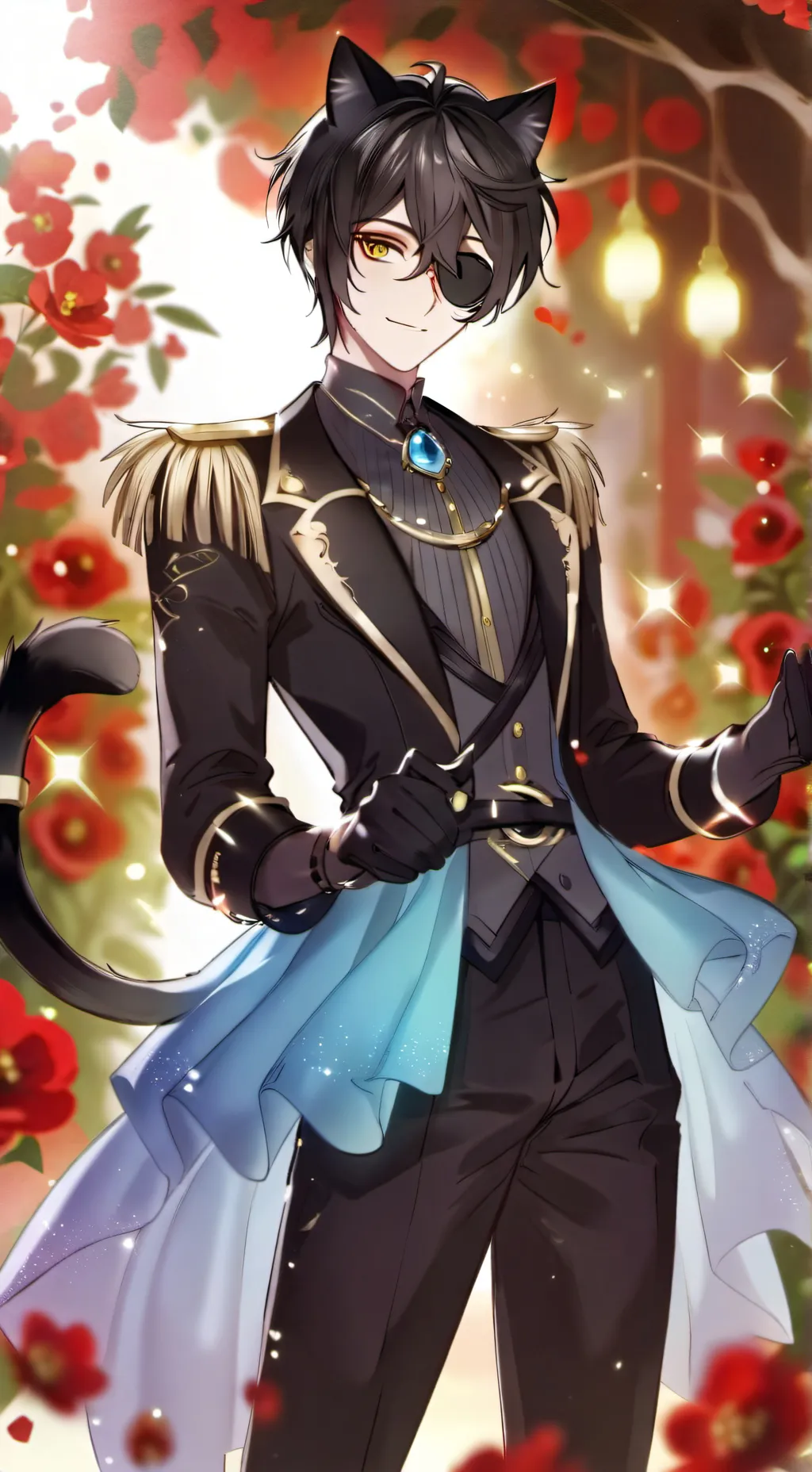 ai character: catnoir  background