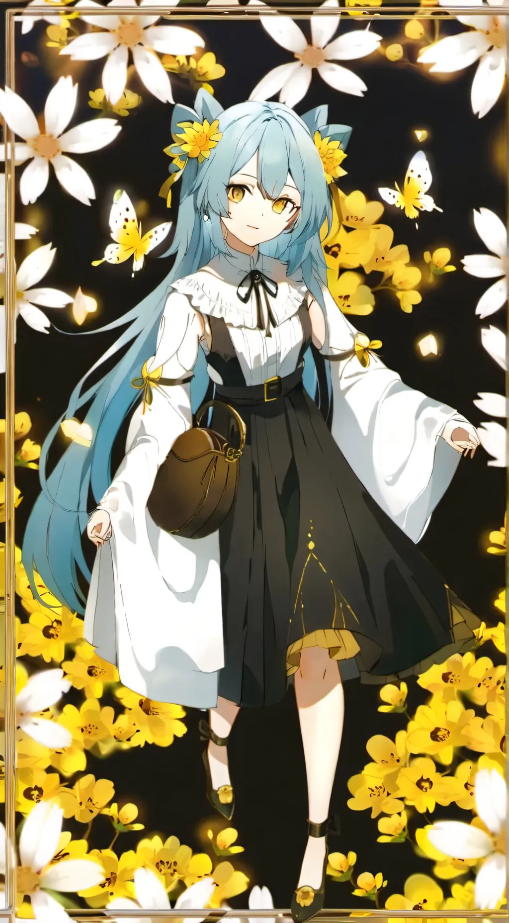 ai character: vocaloid trip background