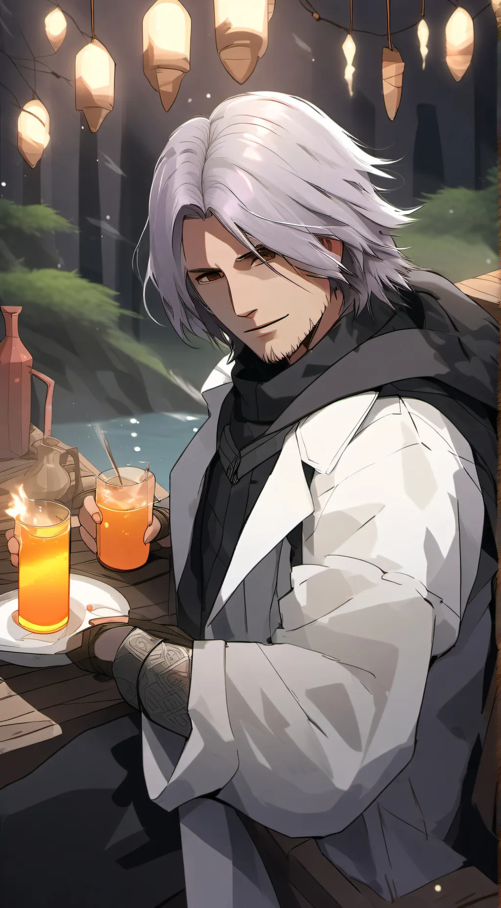 ai character: kny x dante virgil background