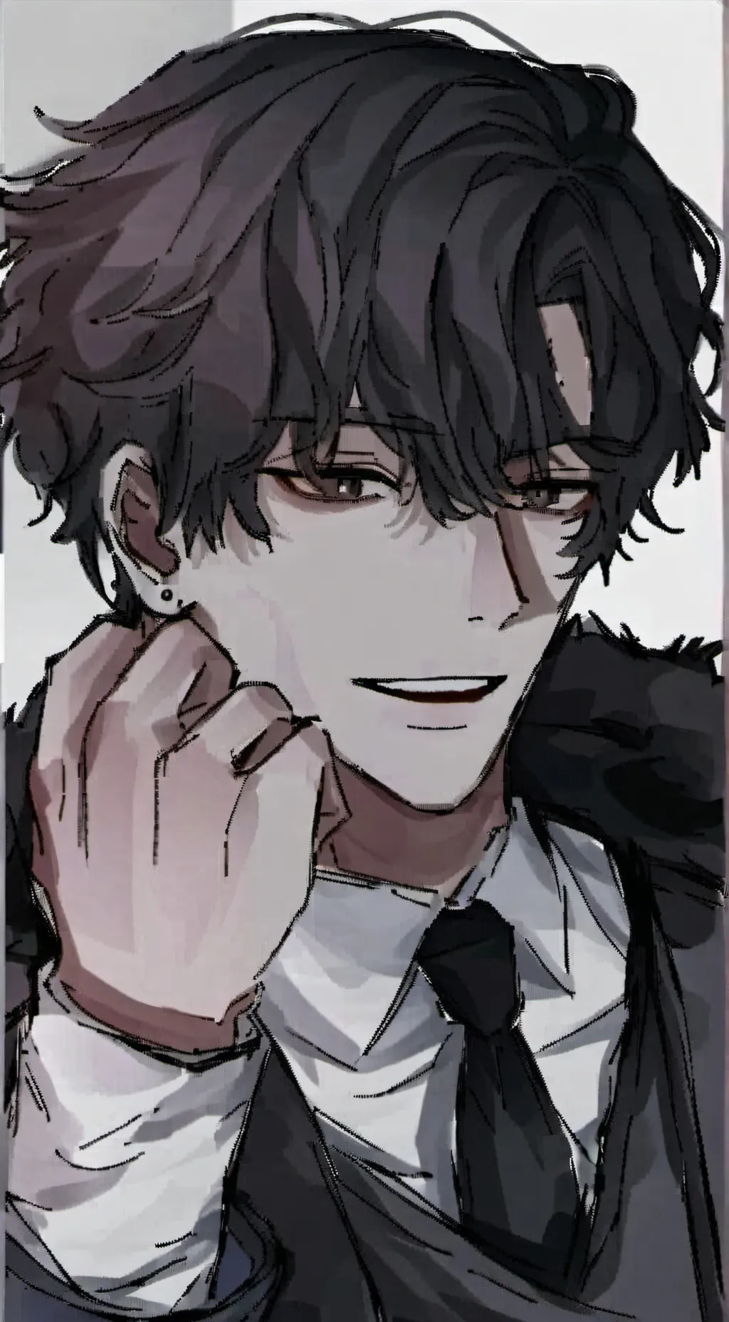 ai character: :<Travis:) :> background