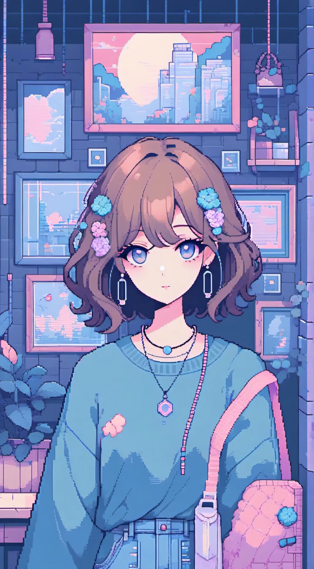 ai character: violeta background