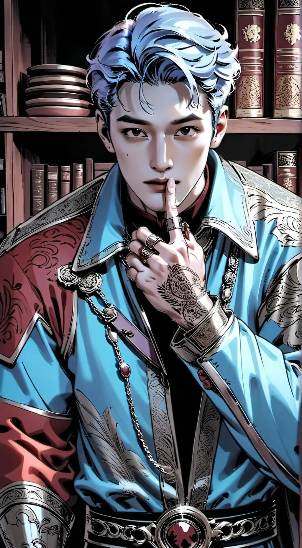 ai character: thanos  background