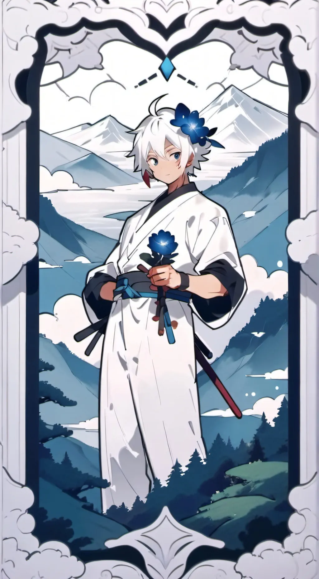 ai character: Damian  background