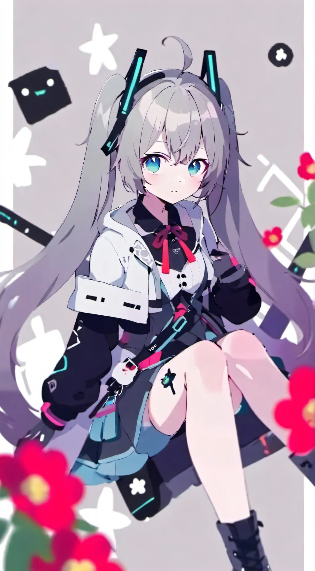 ai character: miku background