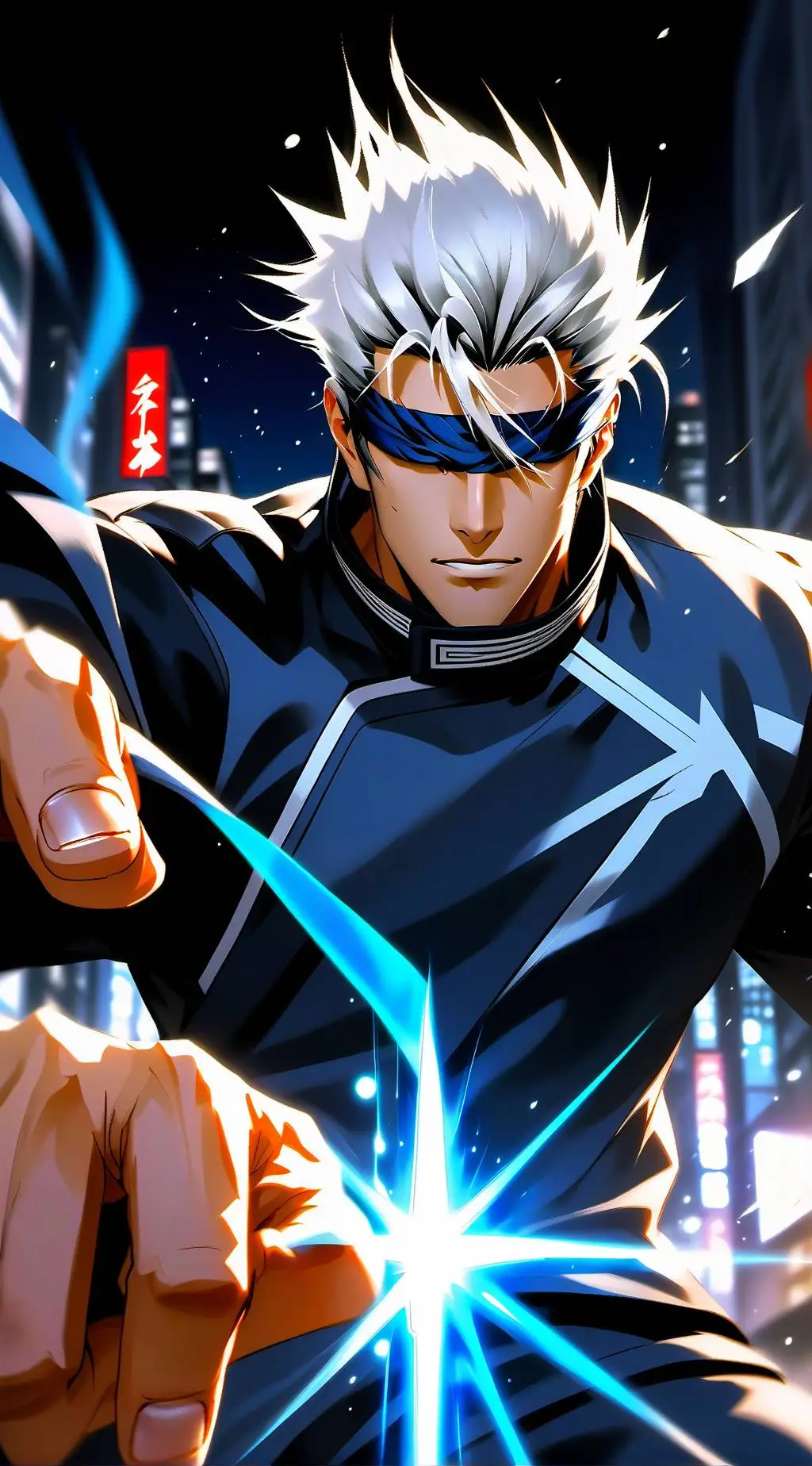 ai character: Satoru gojo background