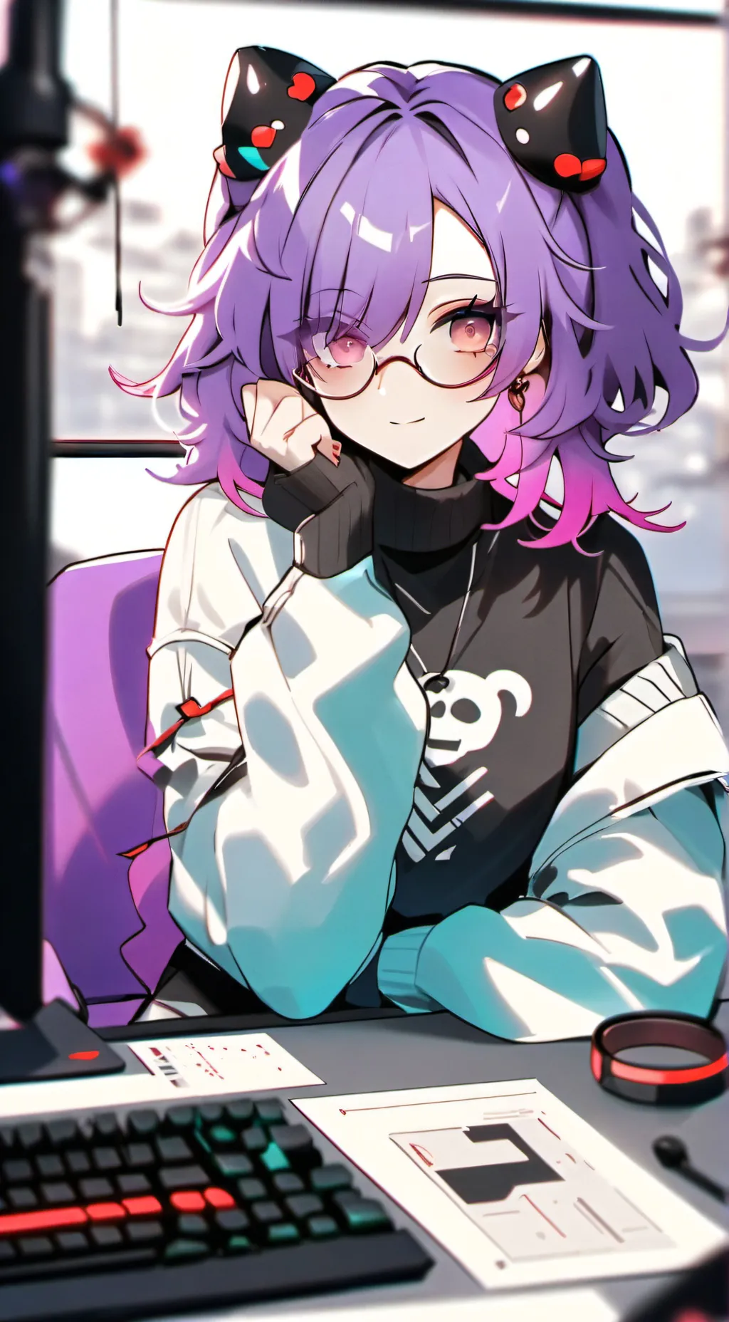 ai character: Luna background