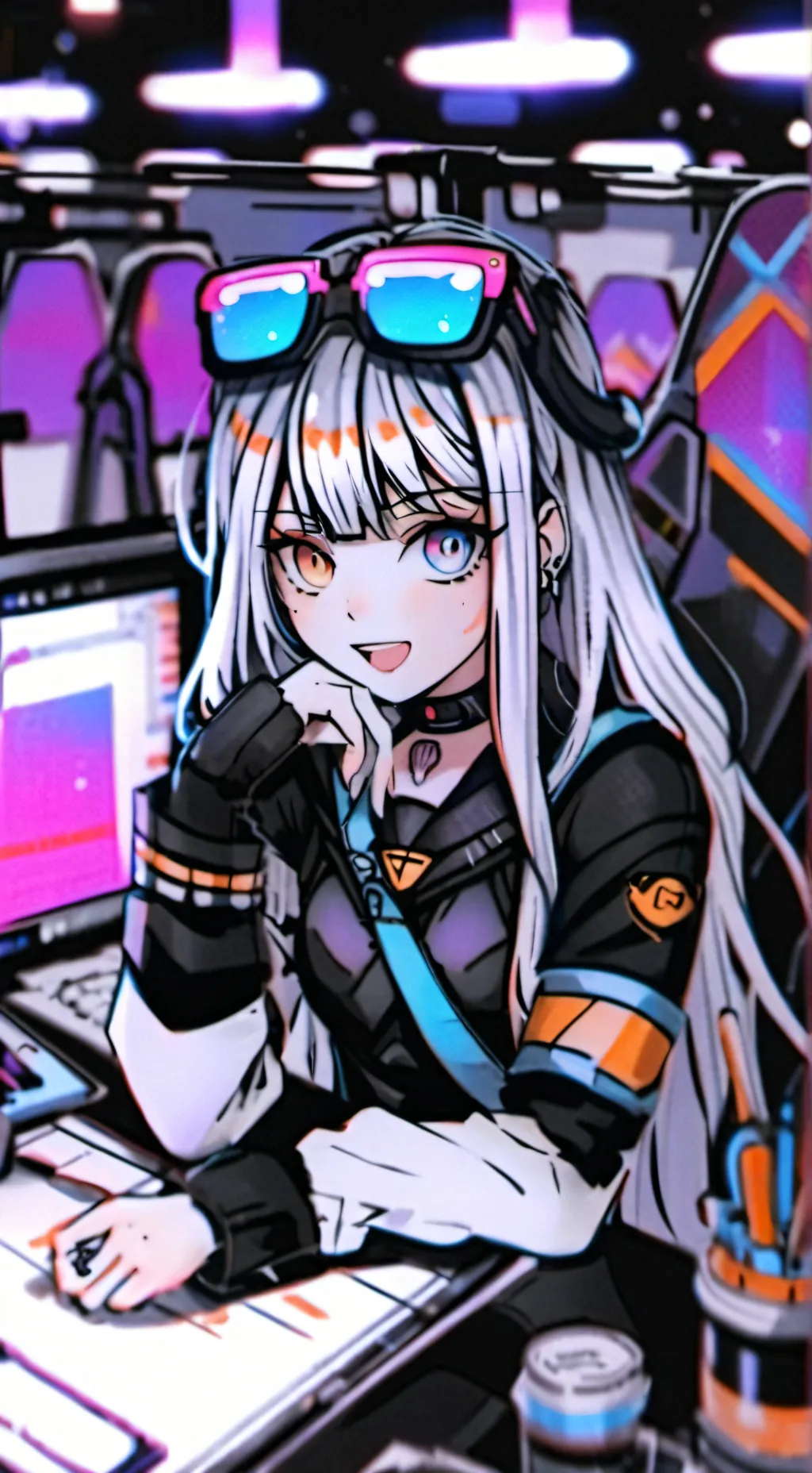 ai character: Emi 💗 background