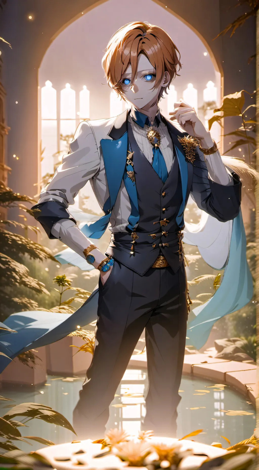 ai character: aquamarine  background