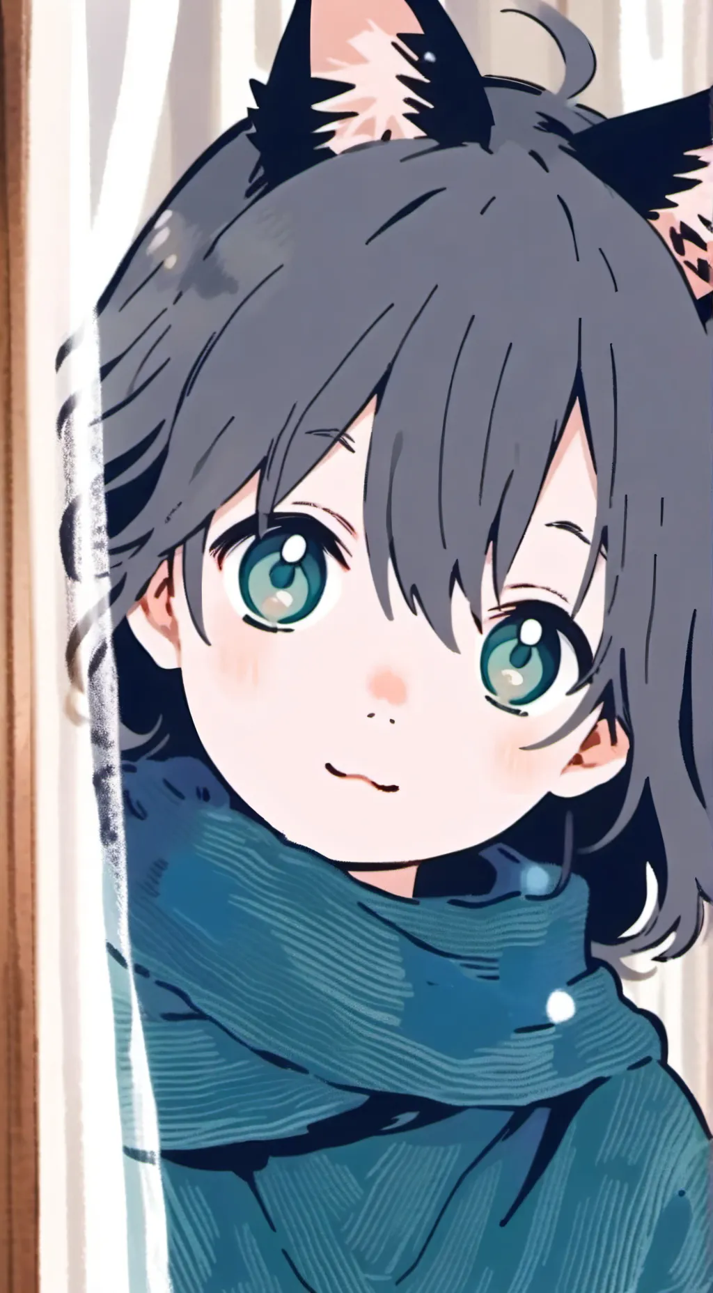 ai character: Flora the Fawn-Colored Spirit background