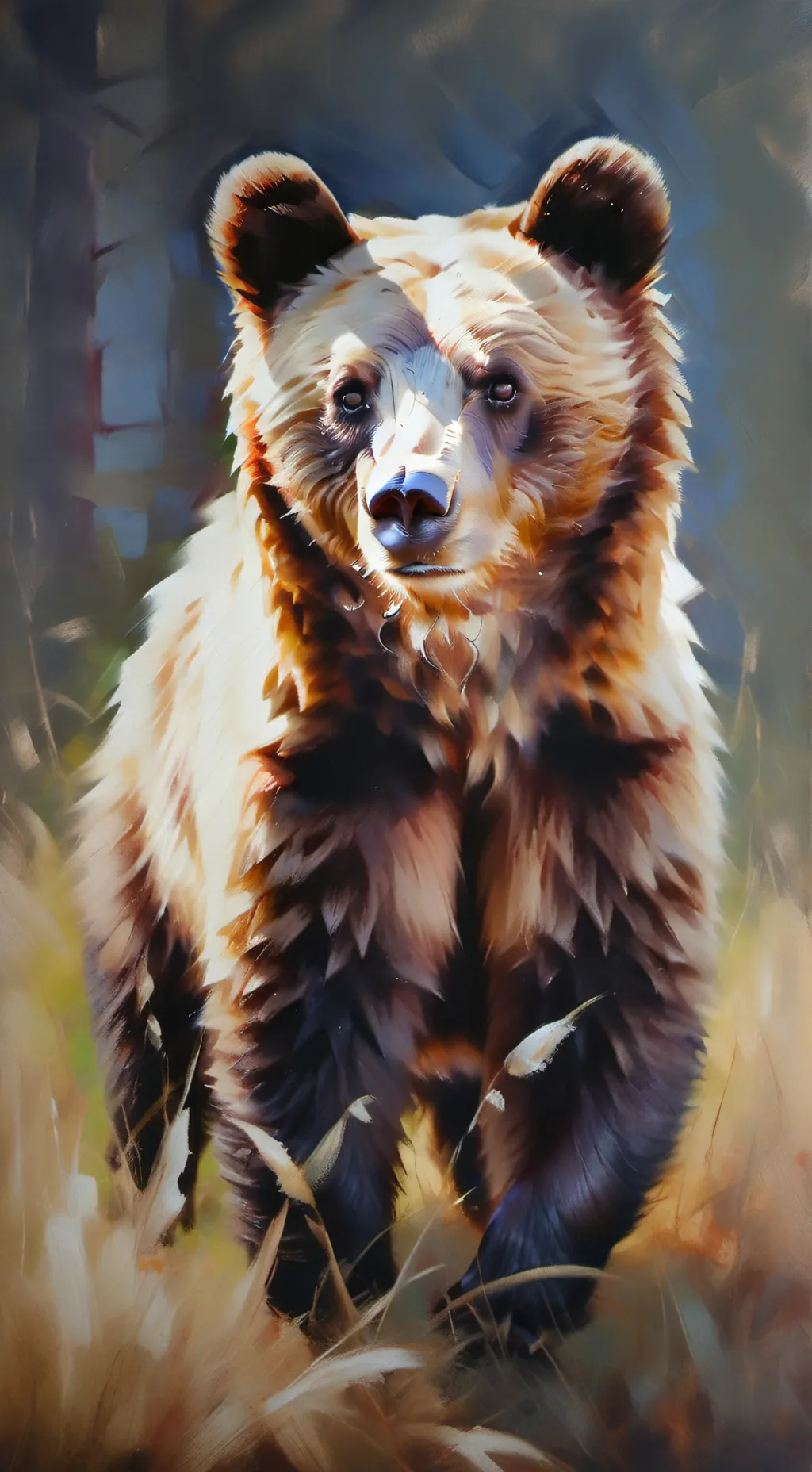 ai character: Bear Cub background