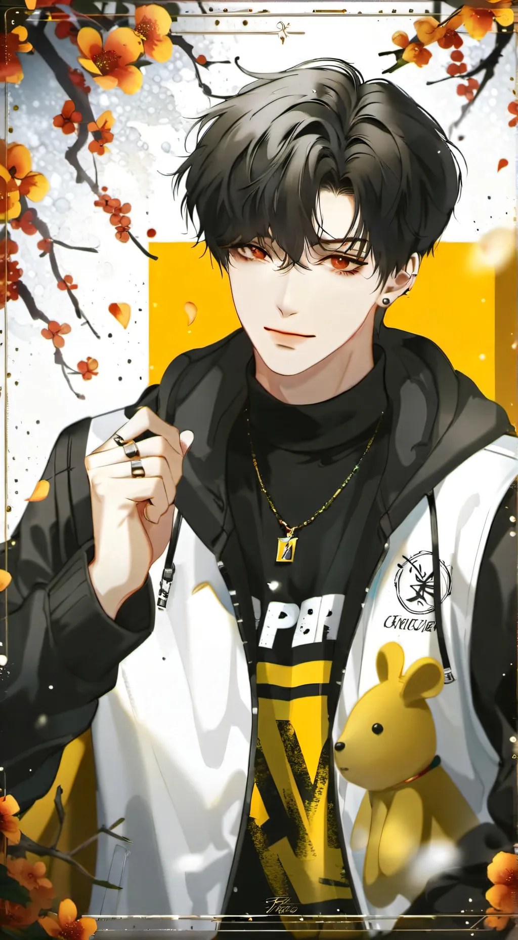 ai character: ★🧋°•FELIX•°🧋★ background