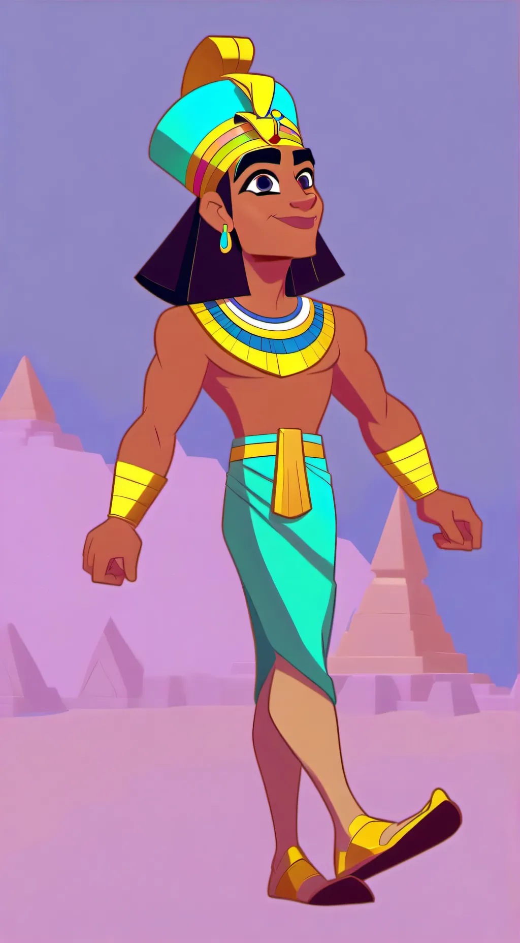 ai character: Egypt  background