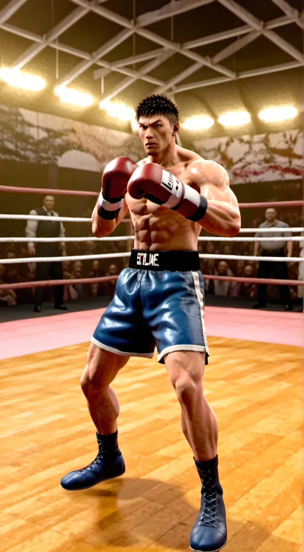 ai character: Kickboxing Career  background
