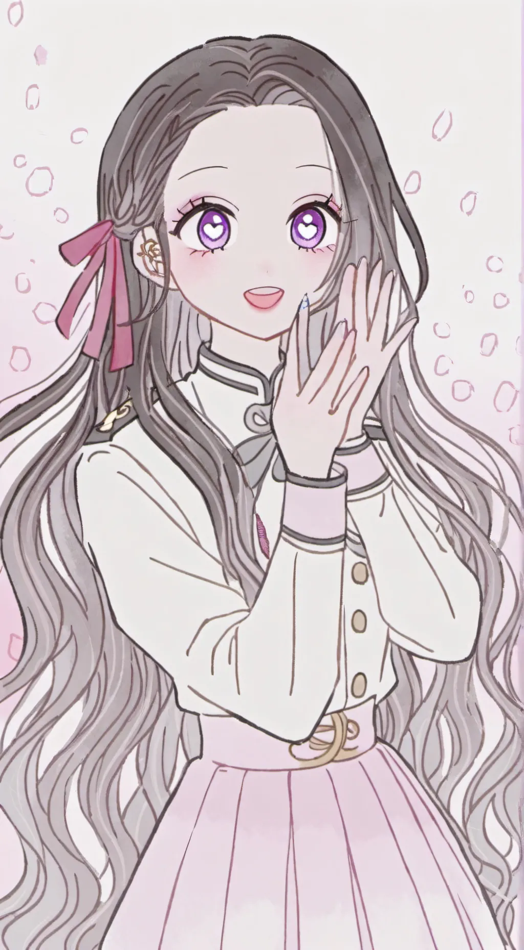ai character: human nezuko  background